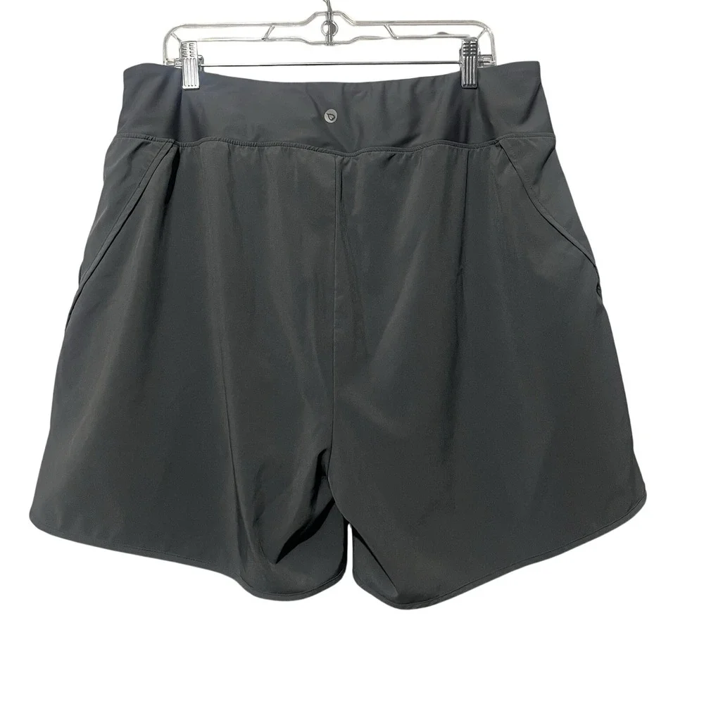 Baleaf Athletic Shorts Womens Gray‎ Pockets Dolphin Hem 3XL